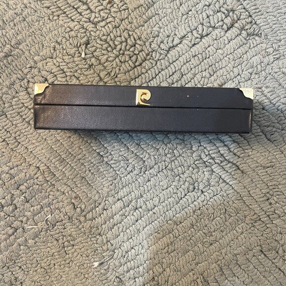 Vintage Pierre Cardin Pen and Pencil Set Black and Silver Tone with rubber grip - Picture 2 of 7